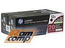   HP "12A Dual Pack" Q2612AF (, )  LJ 1010/1012/1015/1018/1020/1022/3015/3020/3030/3050/3052/3055/M1005/M1319mfp